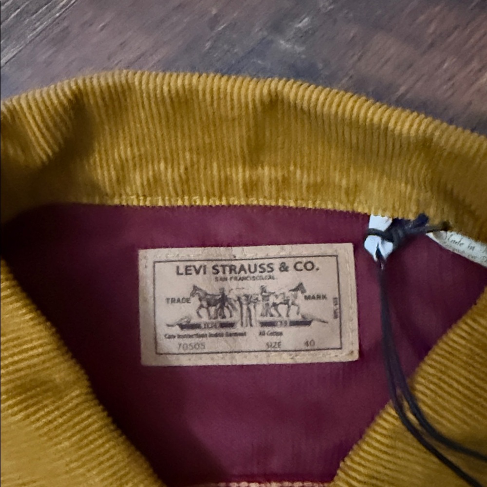Levi's Vintage (LVC) Type 3 Cord Trucker Jacket, Limited Edition, NWT, Size M/40 - Picture 2 of 11